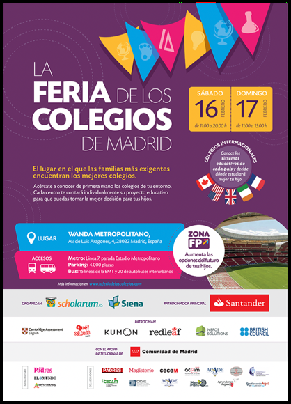 La Feria de los Colegios celebra su V edición después de los excelentes resultados de años anteriores