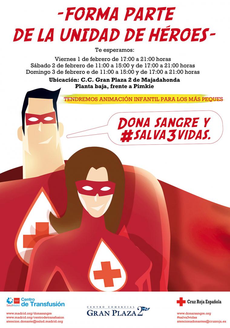 Cruz Roja organiza el IV Maratón de Donación de Sangre en el Centro Comercial Gran Plaza 2