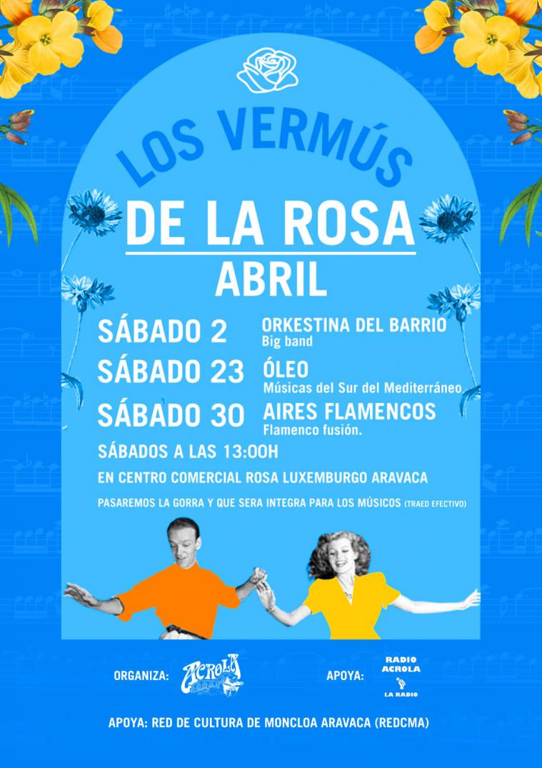 Este sábado 2 de abril comienzan “los vermús de la Rosa” para poner en valor la música en vivo y a los grupos y artistas de Aravaca y del distrito