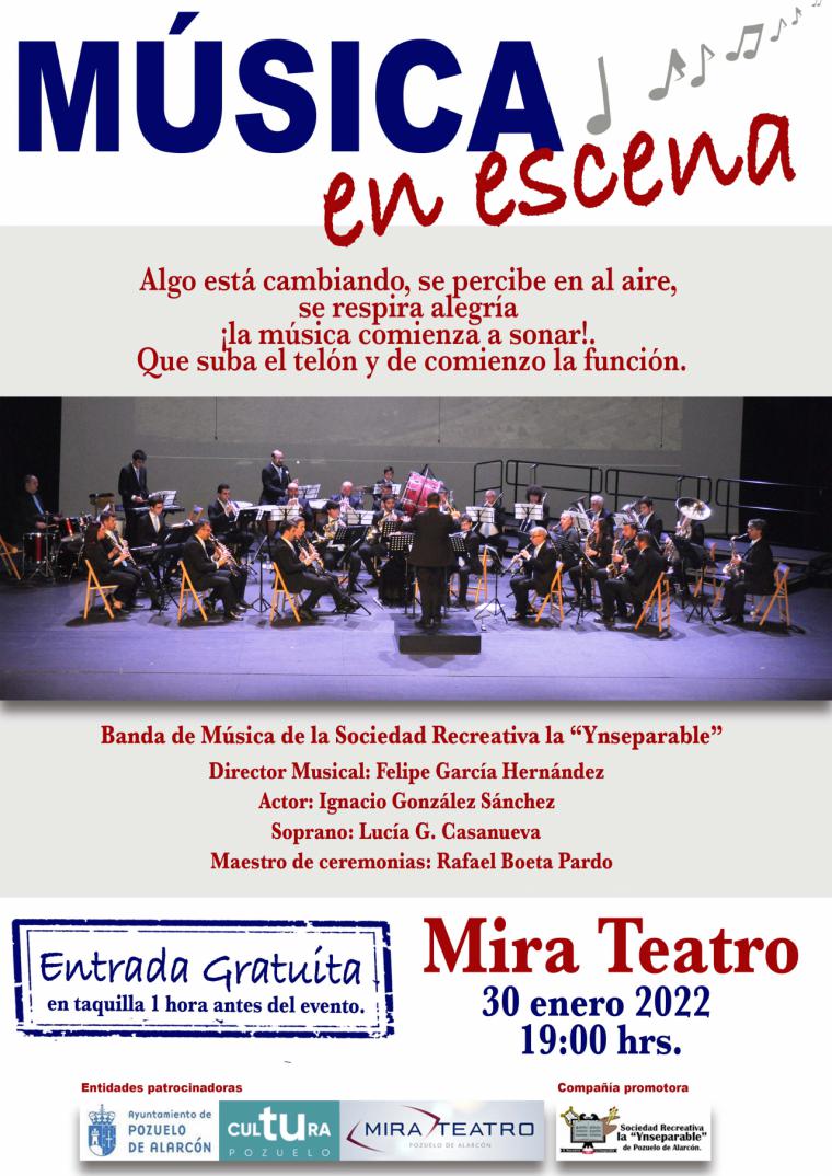 La banda de música de la Ynseparable actuará el próximo domingo 30 de enero en el Teatro Mira