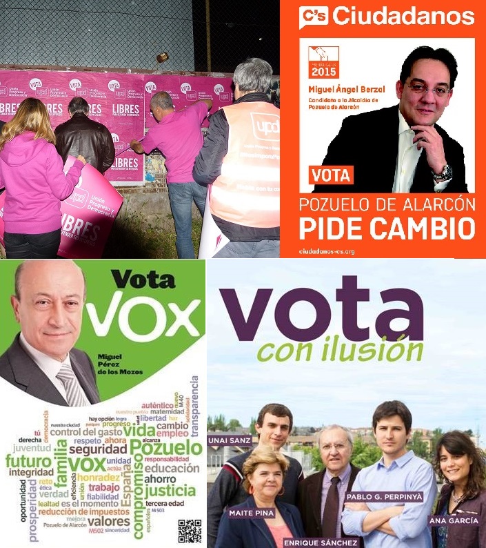 La Junta Electoral obliga a Somos Pozuelo, Ciudadanos, Vox y UPyD a retirar propaganda en Pozuelo
