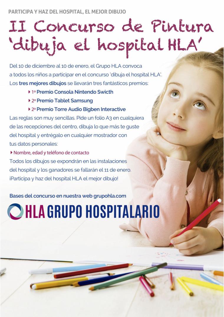 HLA Universitario Moncloa organiza el concurso de pintura ‘Dibuja el Hospital HLA’