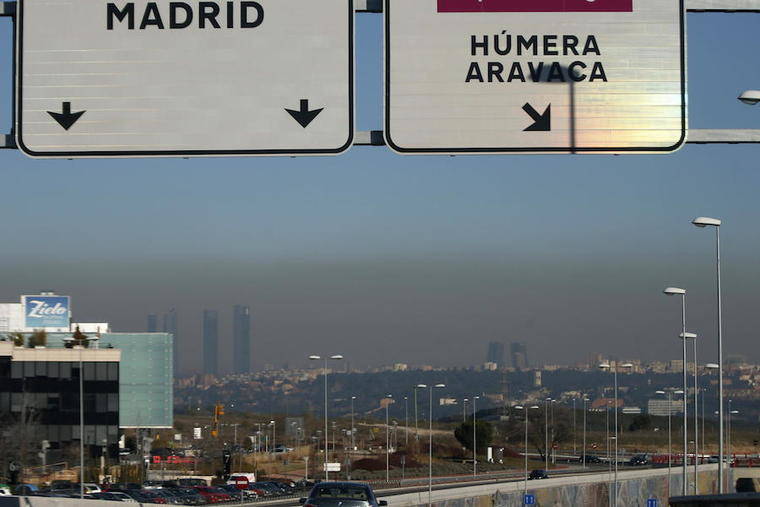 Activado el Escenario 1 por alta contaminación en Madrid