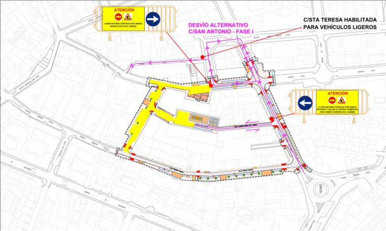 Durante las obras de La Estación, los usuarios de la zona verde podrán estacionar en zona azul