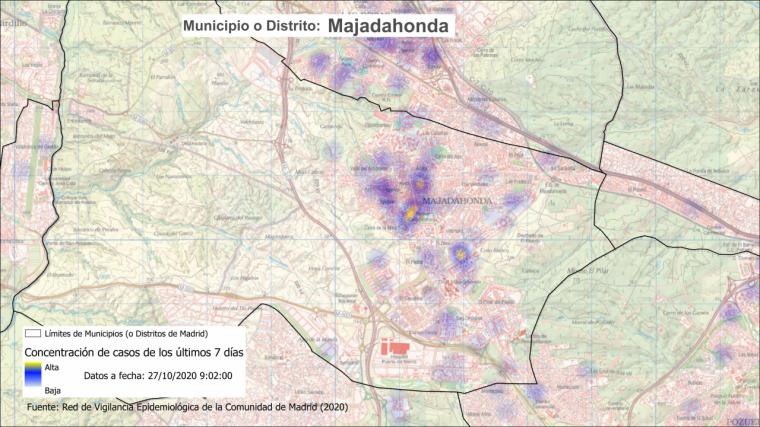 La Comunidad de Madrid amplía las restricciones a las zonas de Valle de la Oliva en Majadahonda, y Doctor Tamames y Barrio del Puerto, en Coslada