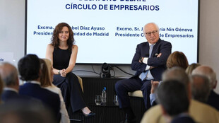 Ayuso resalta el modelo fiscal de Madrid con 35 rebajas impositivas y el IRPF más bajo de España