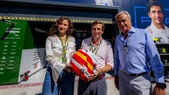 Díaz Ayuso asiste a la clasificación del Gran Premio de España en MADRING