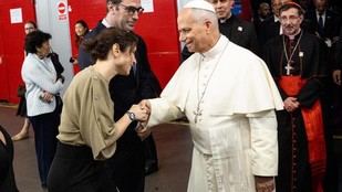 Díaz Ayuso asiste a un encuentro cultural con el Papa en Madrid