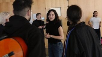 Díaz Ayuso presenta las renovadas instalaciones de los Teatros del Canal en Madrid