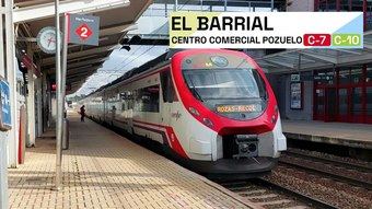 Falsa amenaza de bomba obliga a desalojar un tren en la estación de El Barrial (Pozuelo de Alarcón)