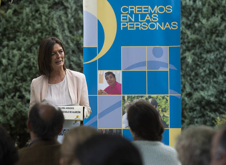 Paloma Adrados en el centro 'Los Fresnos' de la Fundación Magdalena en Pozuelo (Foto: David Mudarra)