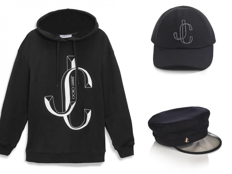 Jimmy Choo desvela una colección cápsula de edición limitada que incluye el modelo 'JC Puffer', camisetas, sudaderas, una gorra 'baseball' y un gorro 'barker boy'.