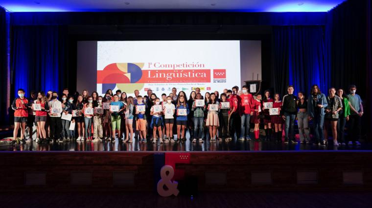 La Comunidad de Madrid premia la excelencia en la comunicación y el uso de la lengua española en la final de la I Competición Lingüística