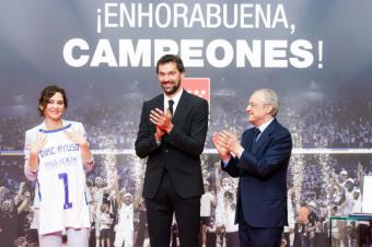 Díaz Ayuso felicita al Real Madrid de Baloncesto por lograr su 36º título de Liga: “Sois un ejemplo de lucha y resistencia'