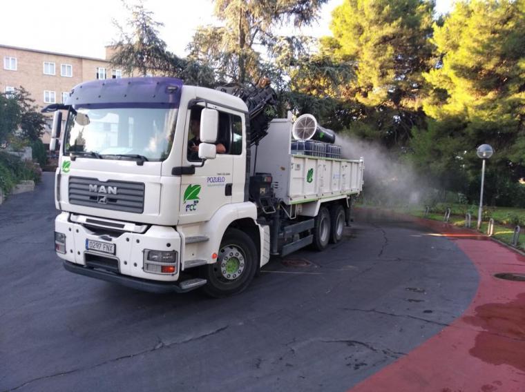 El Ayuntamiento de Pozuelo de Alarcón continúa con la desinfección para prevenir la Covid-19