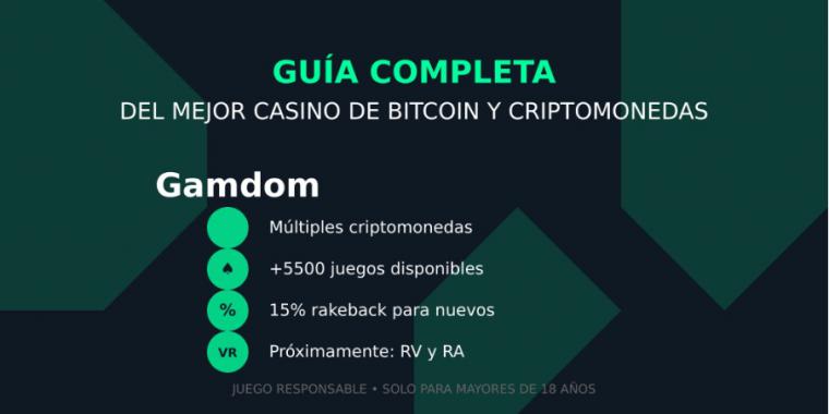 Gamdom Casino: Guía completa del MEJOR casino de bitcoin y criptomonedas