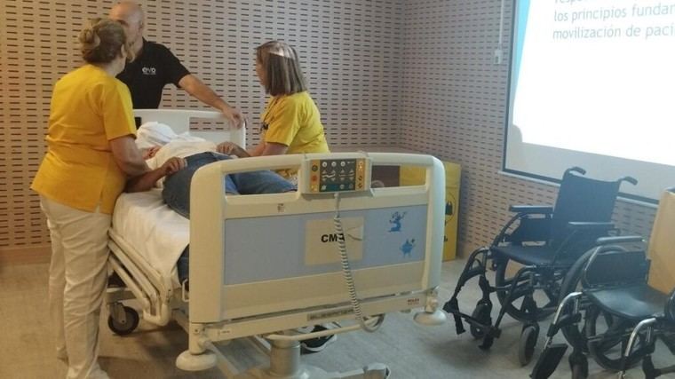 Formación en manipulación segura de pacientes en el Hospital Niño Jesús