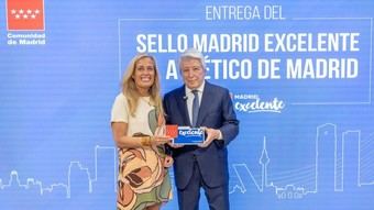 Atlético de Madrid recibe el sello de calidad Madrid Excelente por su impacto social y económico