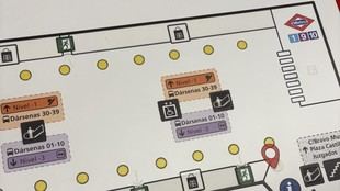 Mejoran la accesibilidad en Plaza de Castilla para personas con discapacidad visual