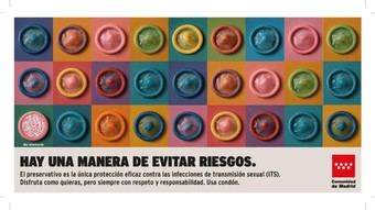 Madrid impulsa campaña para promover el uso de preservativos entre jóvenes