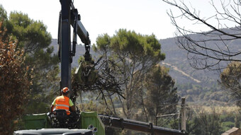 Madrid despliega 177 vehículos para la reconstrucción tras el incendio en la Sierra Oeste