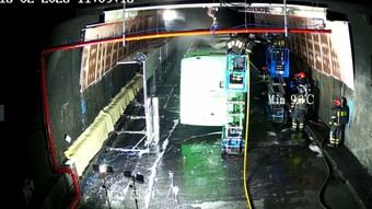 Simulacro de incendio en autobús eléctrico en Madrid para mejorar seguridad en transporte público