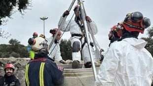 Simulacro de emergencia en Madrid para atender víctimas de un gran terremoto