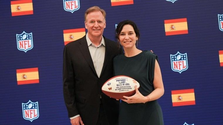Madrid fortalece su colaboración con la NFL para partidos oficiales en España