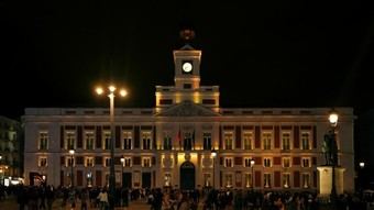 Espectáculo de videomapping en la Real Casa de Correos para el Gran Premio de Fórmula 1