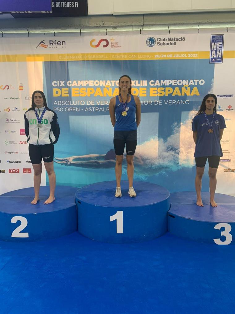 Laura Sánchez obtiene la medalla de bronce en el Campeonato de España Absoluto de verano y Campeonato de España Junior