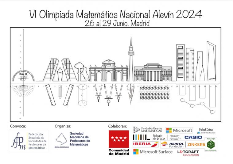 Del 26 al 29 de junio,  Madrid será escenario de la VI Olimpiada Matemática Nacional Alevín