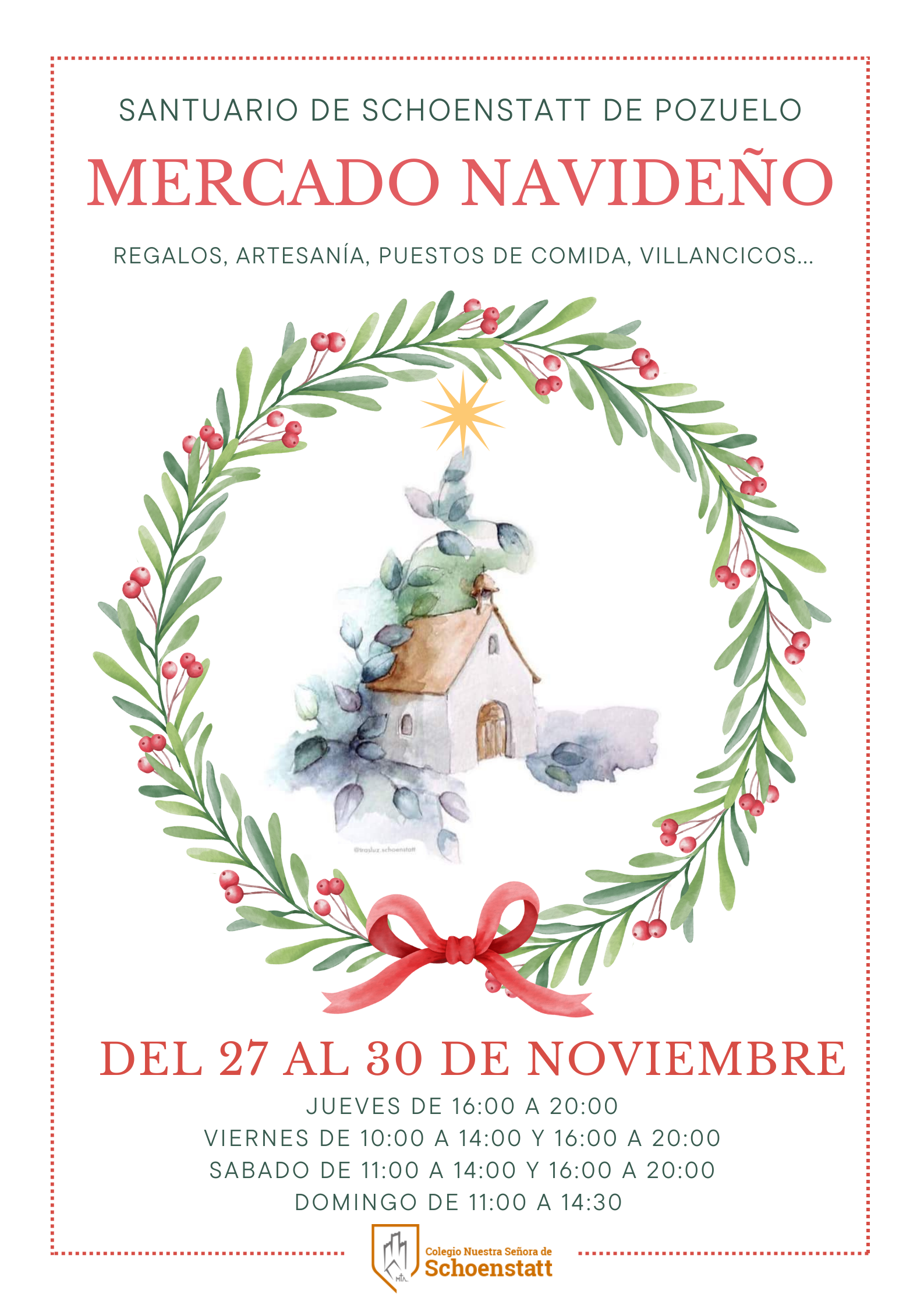 El Santuario de Schoenstatt de Pozuelo celebra su tradicional Mercado de Navidad