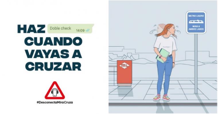 Desconecta, mira, cruza: nueva campaña de MLO para que los adolescentes se quiten los auriculares al cruzar las vías