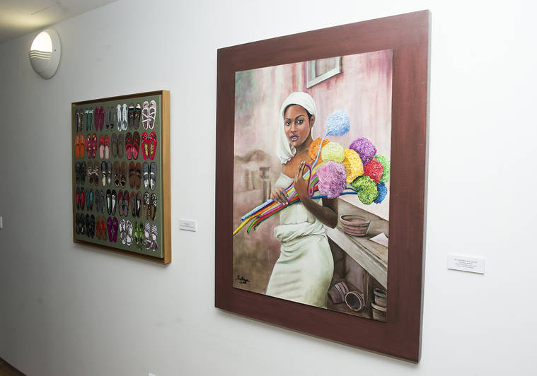 Pintoras de Pozuelo exponen sus obras en Padre Vallet