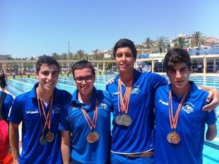 Medallistas del Club Natación Pozuelo. Campeonato de Natación Adaptada