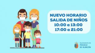 NUEVO HORARIO: Los niños puedan salir a dar un paseo de 10h a 13h y de 17h a 21h