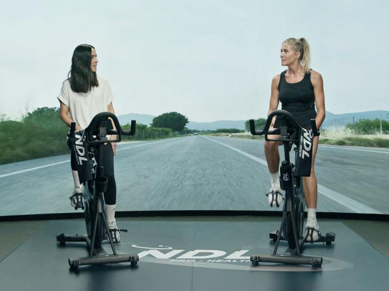 Más de diez kilómetros sobre la bici con Patry Montero