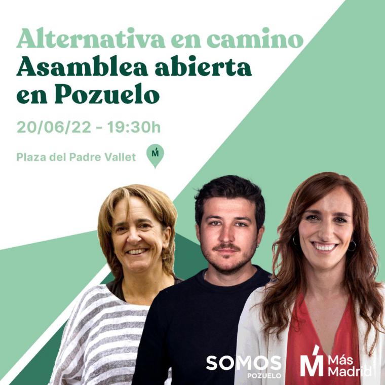 Somos Pozuelo y Más Madrid organizan una asamblea abierta con Mónica García