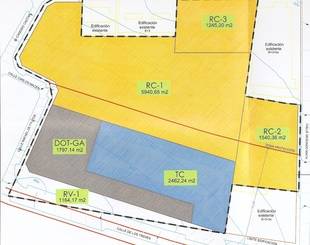 RC-1: Residencial Libre
RC-2 y RC-3: Residencial Protegida
TC: Terciario Comercial
DOT-GA: Dotación Aparcamiento
