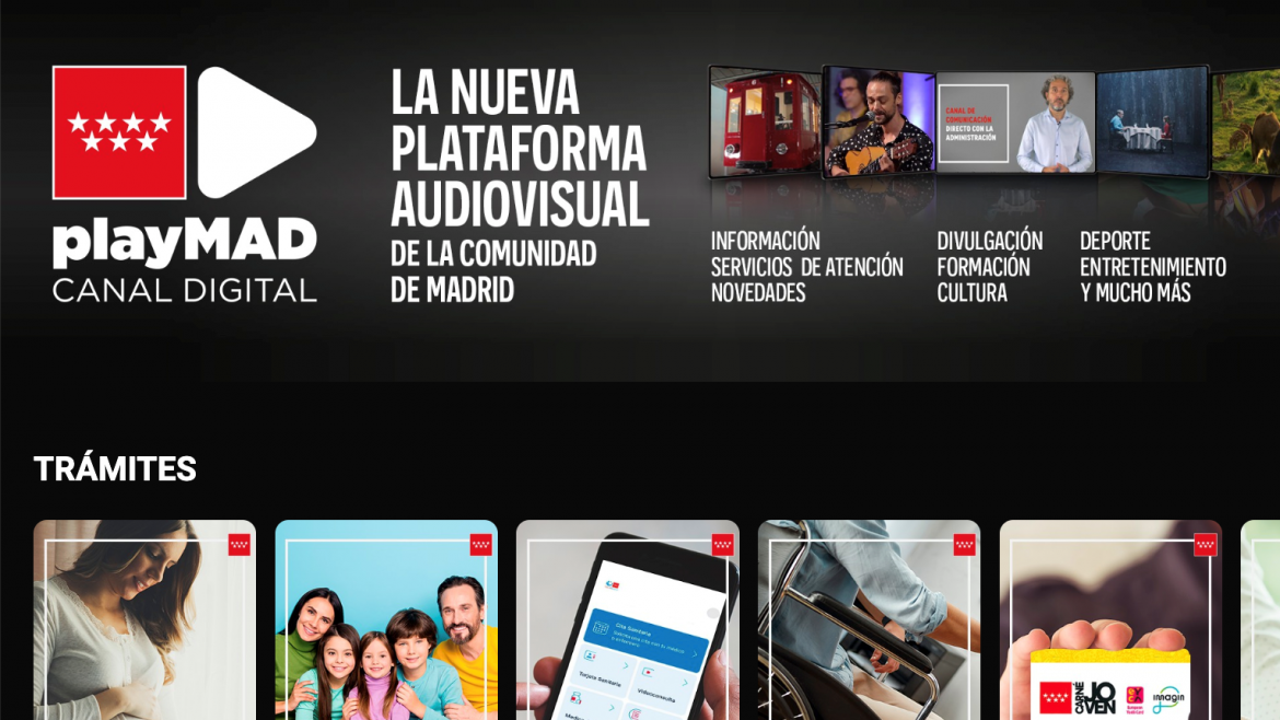 PLAYMAD, la plataforma de TV digital de la Comunidad de Madrid que transformará la relación de los ciudadanos con la Administración