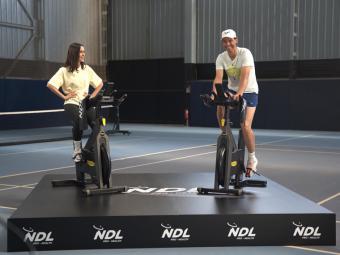 Rafa Nadal pedalea por la solidaridad