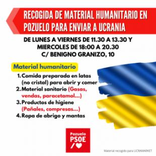 El PSOE de Pozuelo abre sus puertas en solidaridad con el pueblo ucraniano