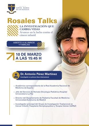 El Colegio Santa María de los Rosales pone en marcha “Rosales Talks”, un ciclo de encuentros con referentes del ámbito científico y cultural