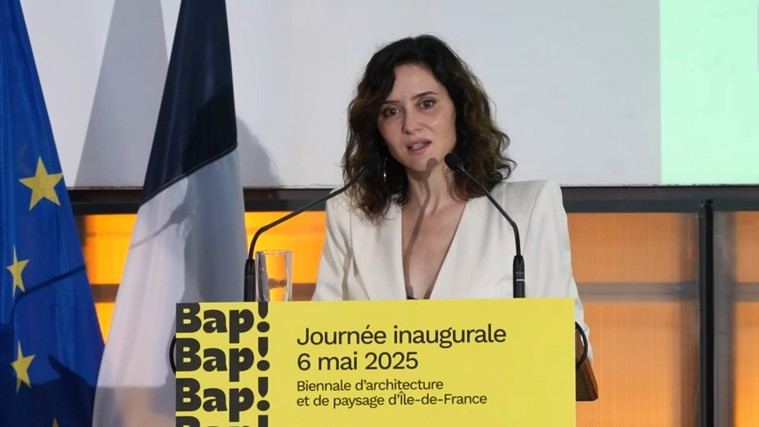 Díaz Ayuso presenta avances medioambientales en Francia para el patrimonio de Madrid