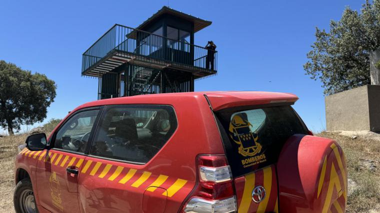 La Comunidad de Madrid controla desde 34 torres de vigilancia la detección de incendios forestales en la región
