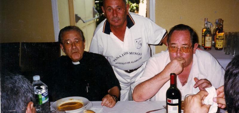 Con Don José María y Paco de la peña Los Mingas